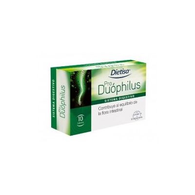 Preparado nutricional PRO DUOPHILUS 10 sobres, sistema digestivo.